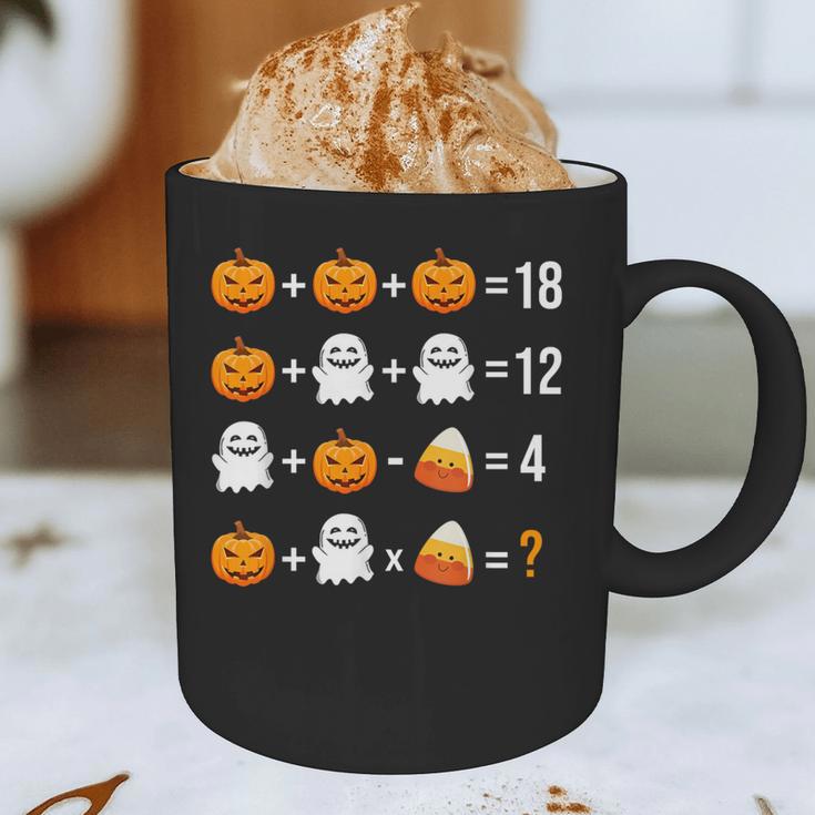 Math Teacher Halloween Equation Pumpkin Ghost Candy Corn Graphic Print Coffee Mug, novelty gifts, funny gifts Math Teacher Halloween Equation Pumpkin Ghost Candy Corn Graphic Print Coffee Mug, novelty gifts, funny gifts
