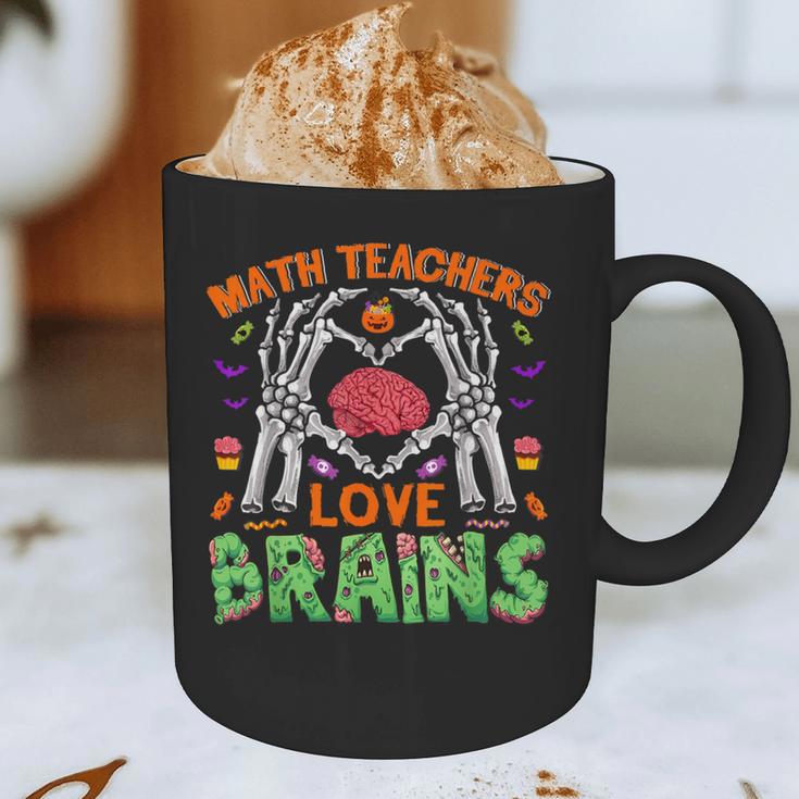 Math Teacher Love Brain Heart Skeleton Hand Zombie Halloween Graphic Print Coffee Mug, novelty gifts, funny gifts Math Teacher Love Brain Heart Skeleton Hand Zombie Halloween Graphic Print Coffee Mug, novelty gifts, funny gifts