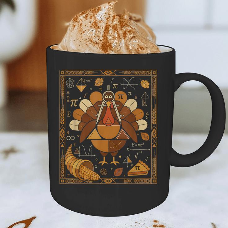 Math Turkey Teacher Thanksgiving Geometric Pi Equation Graphic Print Coffee Mug, novelty gifts, funny gifts