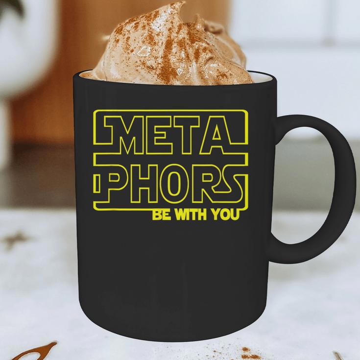 Metaphors Be With You English Teacher Shirts T-Shirt Graphic Print Coffee Mug, novelty gifts, funny gifts