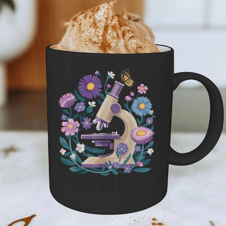Microscope Flower Butterfly Biology Science Teacher Student Graphic Print Coffee Mug, novelty gifts, funny gifts Microscope Flower Butterfly Biology Science Teacher Student Graphic Print Coffee Mug, novelty gifts, funny gifts