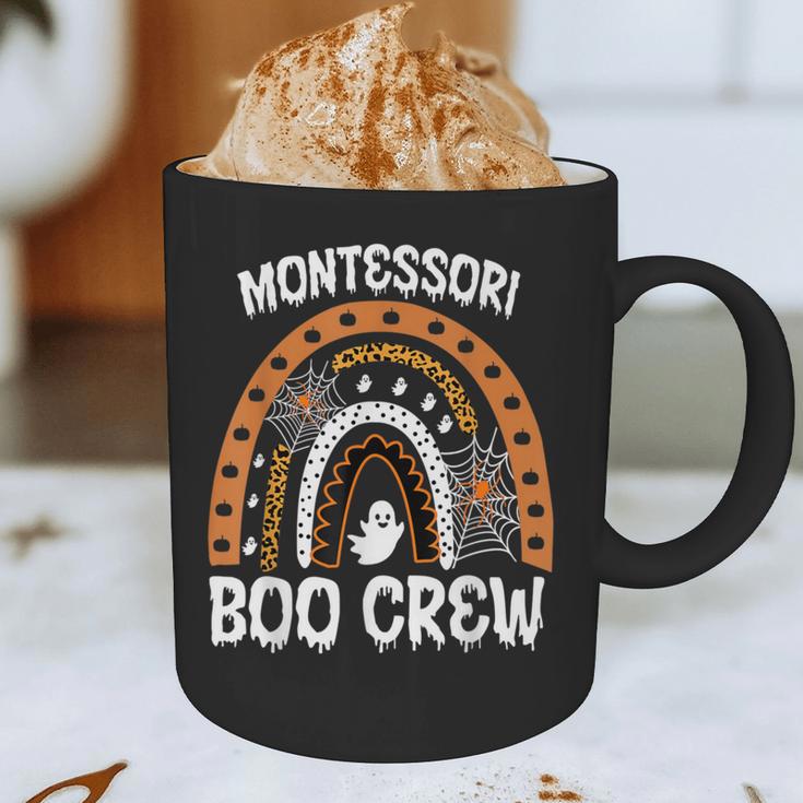 Montessori Teacher Halloween Boo Rainbow Leopard Halloween Graphic Print Coffee Mug, novelty gifts, funny gifts Montessori Teacher Halloween Boo Rainbow Leopard Halloween Graphic Print Coffee Mug, novelty gifts, funny gifts