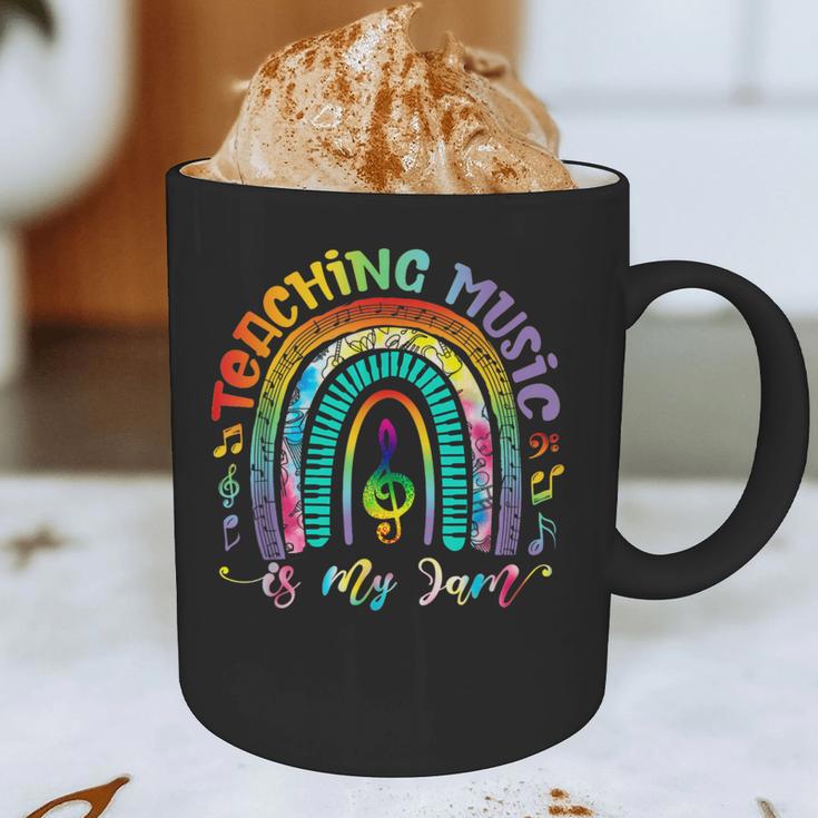 Musical Teacher Teaching Music Is My Jam Rainbow Tie Dye Graphic Print Coffee Mug, novelty gifts, funny gifts Musical Teacher Teaching Music Is My Jam Rainbow Tie Dye Graphic Print Coffee Mug, novelty gifts, funny gifts