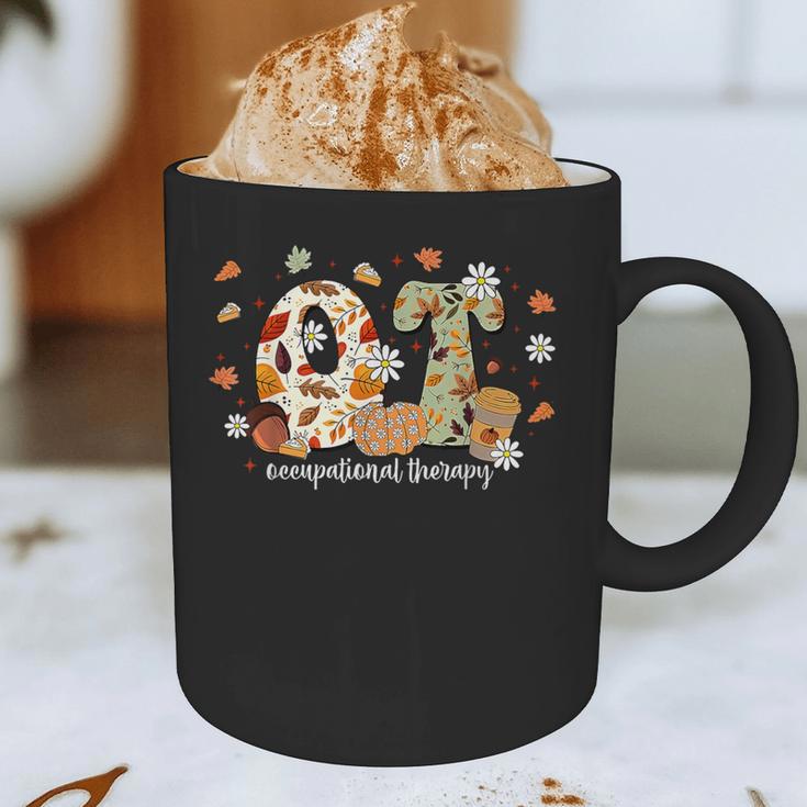 Occupational Therapy Fall Autumn Pumpkin Flower OTA Teacher Graphic Print Coffee Mug, novelty gifts, funny gifts Occupational Therapy Fall Autumn Pumpkin Flower OTA Teacher Graphic Print Coffee Mug, novelty gifts, funny gifts