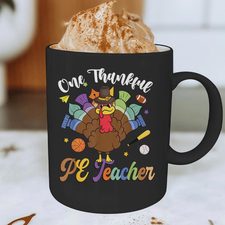 One Thankful PE Teacher Turkey Thanksgiving -Adults & Kids Classic Fit Polyester 100 Short Sleeve Graphic Print Coffee Mug, novelty gifts, funny gifts One Thankful PE Teacher Turkey Thanksgiving -Adults & Kids Classic Fit Polyester 100 Short Sleeve Graphic Print Coffee Mug, novelty gifts, funny gifts