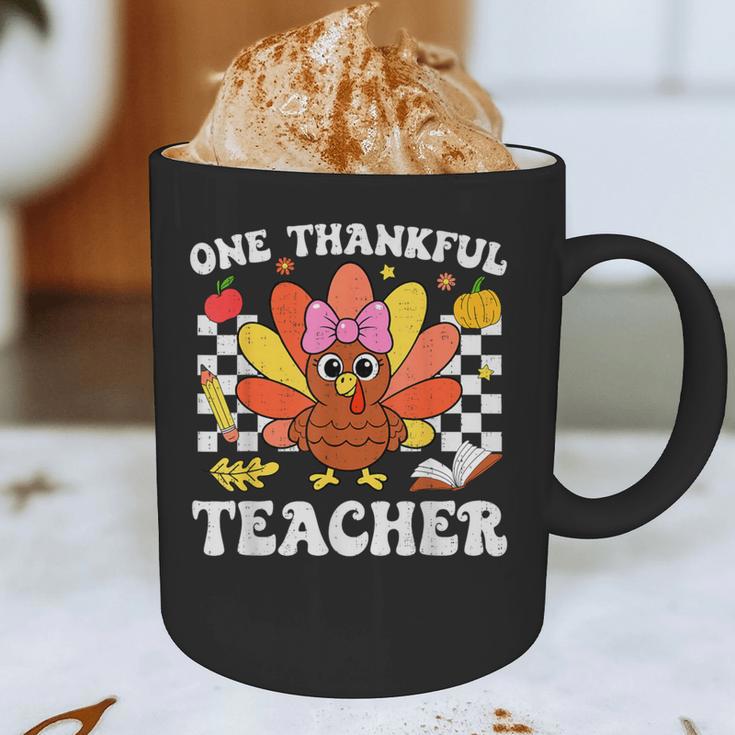 One Thankful Teacher Turkey Thanksgiving Teaching Graphic Print Coffee Mug, novelty gifts, funny gifts One Thankful Teacher Turkey Thanksgiving Teaching Graphic Print Coffee Mug, novelty gifts, funny gifts