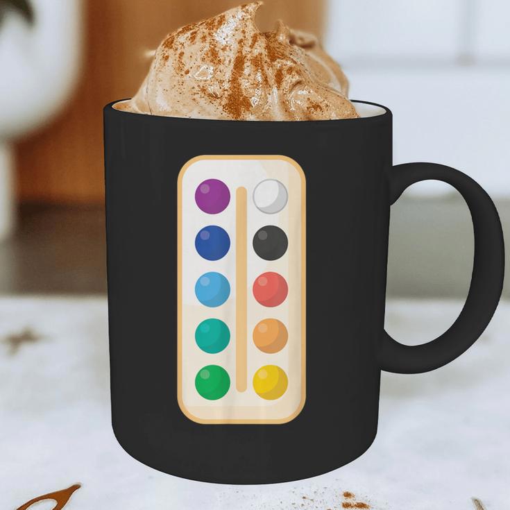 Paint Palette ArtSet Halloween Costume For Teachers Students For Men Women Kids Graphic Print Coffee Mug, novelty gifts, funny gifts