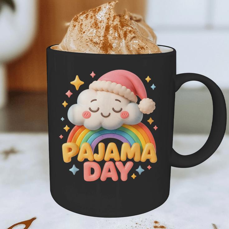 Pajama Day School Spirit Week Sleepy Cloud Teacher Student Graphic Print Coffee Mug, novelty gifts, funny gifts