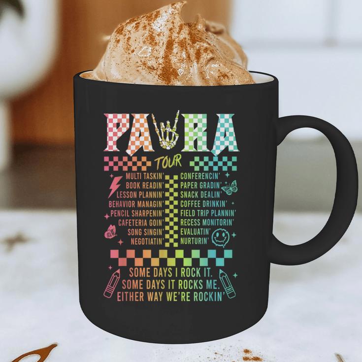 Para Tour Paraprofessional Squad Rock Teacher Back To School Graphic Print Coffee Mug, novelty gifts, funny gifts