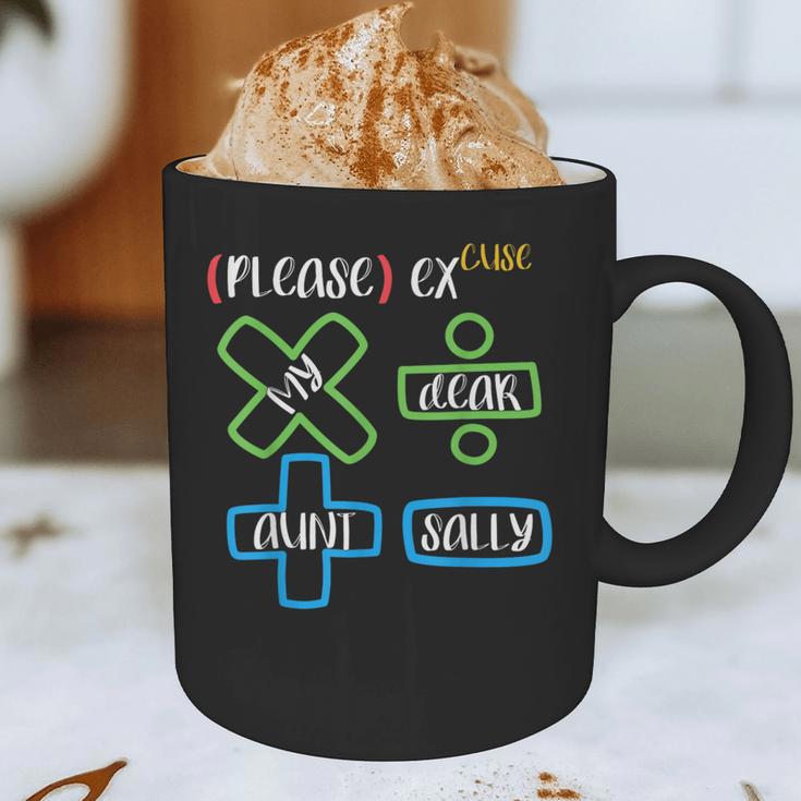 PEMDAS Please Excuse My Dear Aunt Sally Math Teacher Graphic Print Coffee Mug, novelty gifts, funny gifts