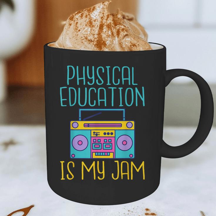 Physical Education Is My Jam PE Teacher Graphic Print Coffee Mug, novelty gifts, funny gifts Physical Education Is My Jam PE Teacher Graphic Print Coffee Mug, novelty gifts, funny gifts