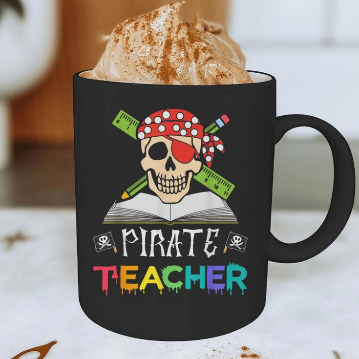 Pirate Teacher Halloween Skull Adult Graphic Print Coffee Mug, novelty gifts, funny gifts Pirate Teacher Halloween Skull Adult Graphic Print Coffee Mug, novelty gifts, funny gifts