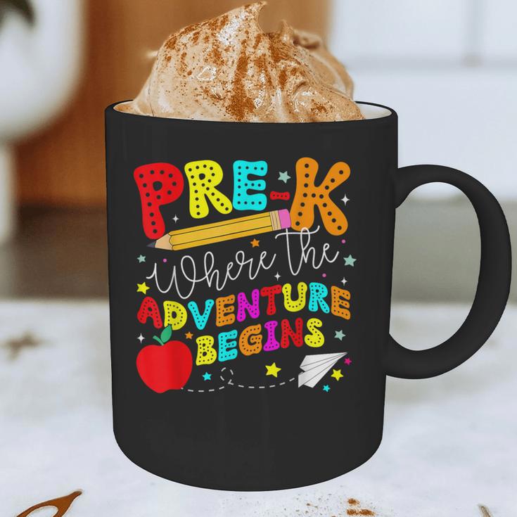 Pre-k Where The Adventure Begins First Day Of Prek Teacher Graphic Print Coffee Mug, novelty gifts, funny gifts Pre-k Where The Adventure Begins First Day Of Prek Teacher Graphic Print Coffee Mug, novelty gifts, funny gifts