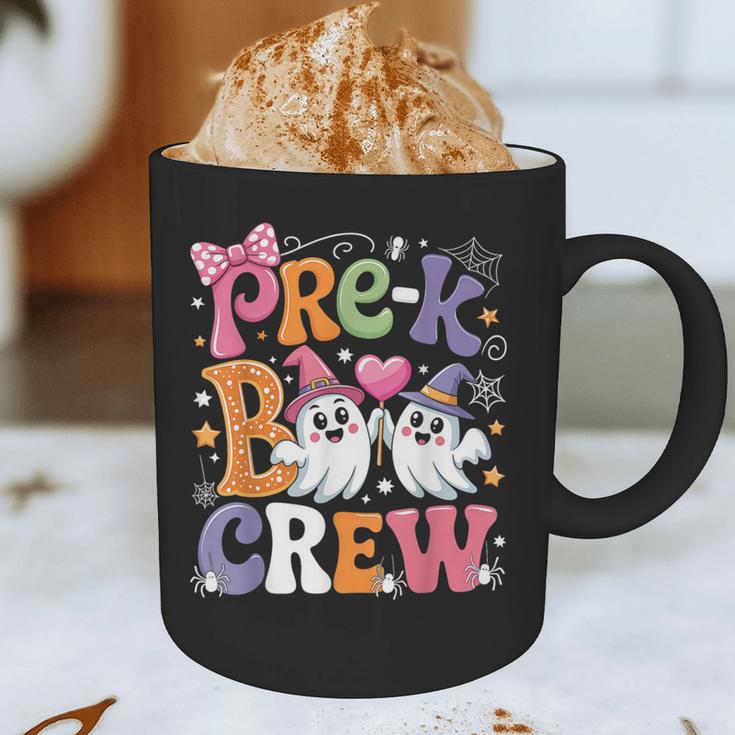 Pre-K Boo Crew Pre-K Teacher Student Kids Halloween Graphic Print Coffee Mug, novelty gifts, funny gifts