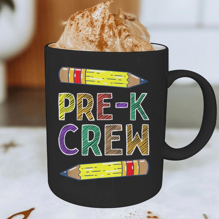 Pre-K Crew PreK Teachers Back To School Graphic Print Coffee Mug, novelty gifts, funny gifts