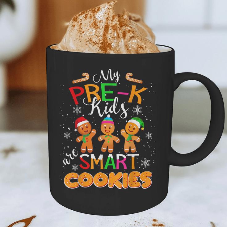 My Pre-K Kids Are Smart Cookies Christmas Teacher Graphic Print Coffee Mug, novelty gifts, funny gifts
