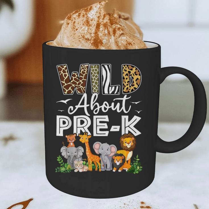 Pre-k Teacher Kids Back To School Wild About Pre-k Graphic Print Coffee Mug, novelty gifts, funny gifts