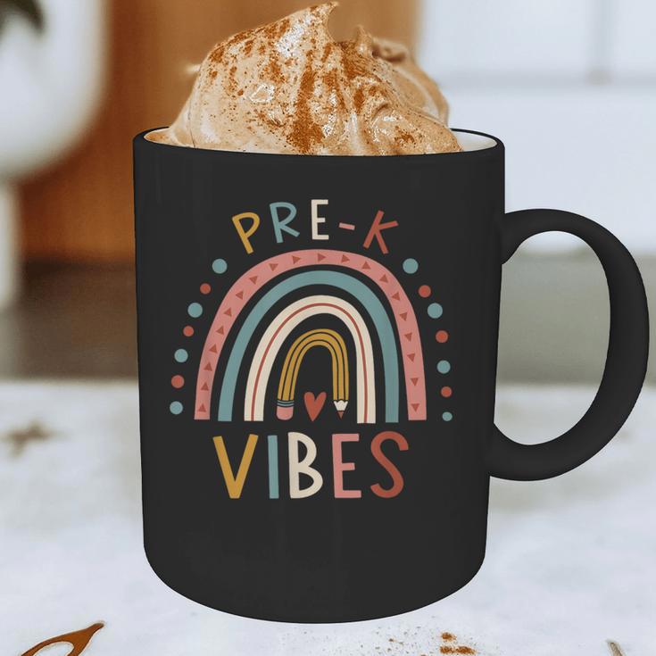Pre K Vibes Back To School Student Teacher Graphic Print Coffee Mug, novelty gifts, funny gifts