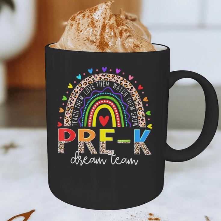 PreK Dream Team Leopard Rainbow Teacher Squad Back To School Graphic Print Coffee Mug, novelty gifts, funny gifts PreK Dream Team Leopard Rainbow Teacher Squad Back To School Graphic Print Coffee Mug, novelty gifts, funny gifts