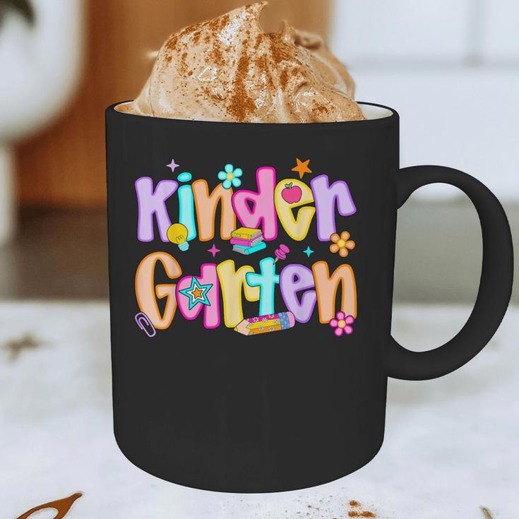 Preppy Kindergarten First Day Of School Teachers Girls Boys Graphic Print Coffee Mug, novelty gifts, funny gifts Preppy Kindergarten First Day Of School Teachers Girls Boys Graphic Print Coffee Mug, novelty gifts, funny gifts