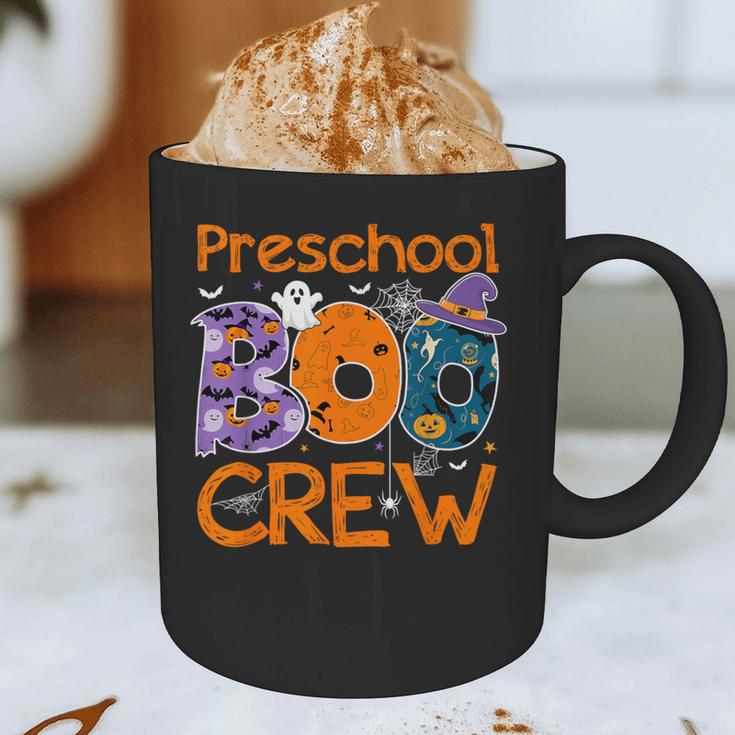 Preschool Boo Crew Preschool Halloween Teacher Kids Graphic Print Coffee Mug, novelty gifts, funny gifts