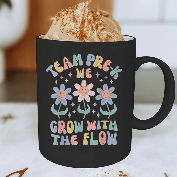 Preschool Teacher Appreciation Team Pre-K Grow With The Flow Graphic Print Coffee Mug, novelty gifts, funny gifts Preschool Teacher Appreciation Team Pre-K Grow With The Flow Graphic Print Coffee Mug, novelty gifts, funny gifts