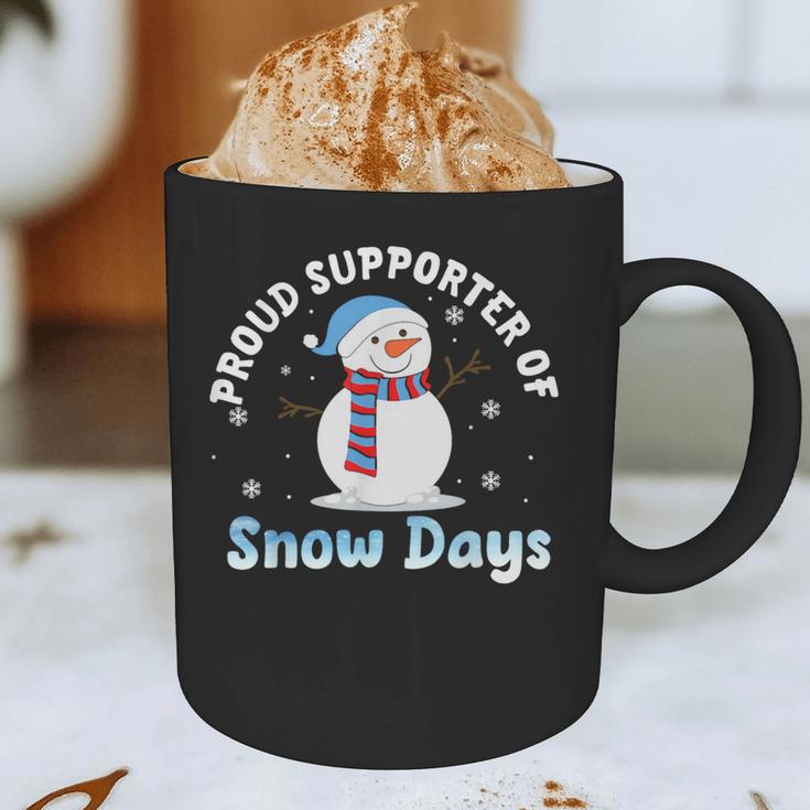 Proud Supporter Of Snow Days Teacher Graphic Print Coffee Mug, novelty gifts, funny gifts