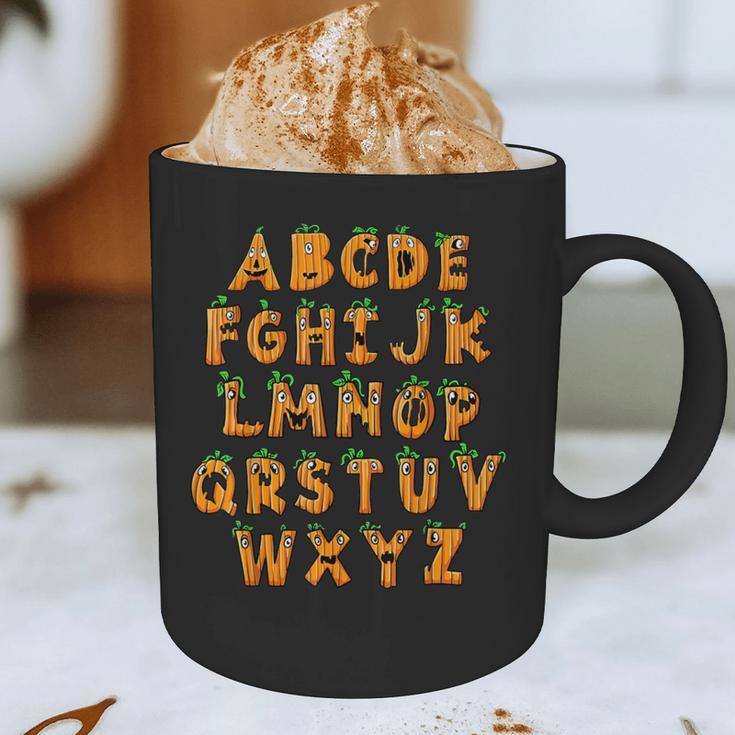 Pumpkin ABC Halloween Alphabet Costume School Teacher Kids Graphic Print Coffee Mug, novelty gifts, funny gifts Pumpkin ABC Halloween Alphabet Costume School Teacher Kids Graphic Print Coffee Mug, novelty gifts, funny gifts