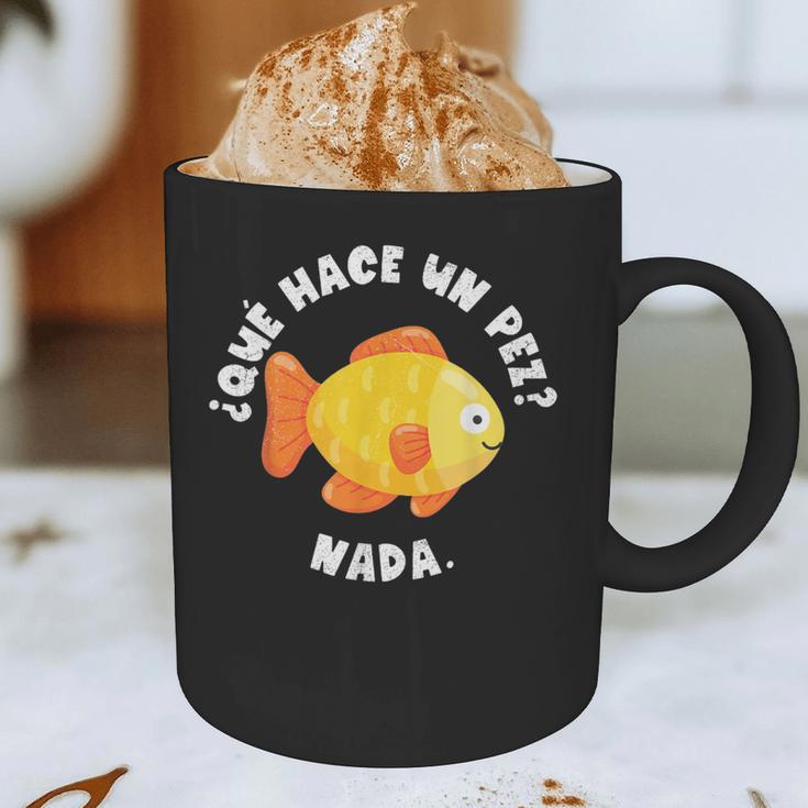 Que Hace Un Pez Nada Spanish Teacher Bilingual Teacher Dual Graphic Print Coffee Mug, novelty gifts, funny gifts Que Hace Un Pez Nada Spanish Teacher Bilingual Teacher Dual Graphic Print Coffee Mug, novelty gifts, funny gifts