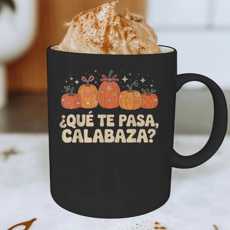 Que Pasa Calabaza Spanish Teacher Bilingual Pumpkin Women Graphic Print Coffee Mug, novelty gifts, funny gifts