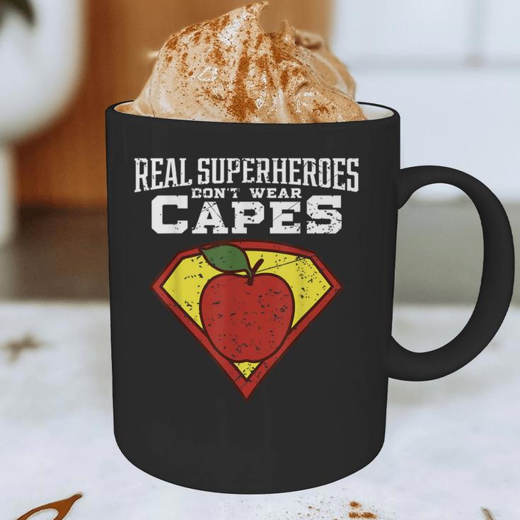 Real Superheroes Don't Wear Capes Teacher Shirt Teaching Te Graphic Print Coffee Mug, novelty gifts, funny gifts Real Superheroes Don't Wear Capes Teacher Shirt Teaching Te Graphic Print Coffee Mug, novelty gifts, funny gifts