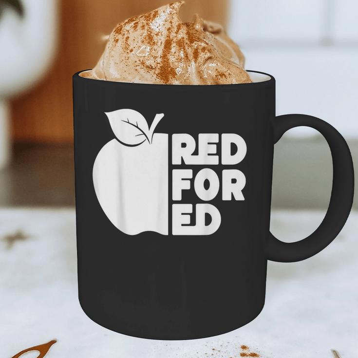 Red For Ed Teacher Support Public Education For Men Women Kids Graphic Print Coffee Mug, novelty gifts, funny gifts Red For Ed Teacher Support Public Education For Men Women Kids Graphic Print Coffee Mug, novelty gifts, funny gifts