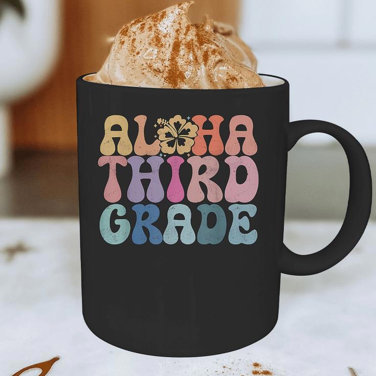 Retro Aloha Third Grade Teacher Summer Vacation Beach Hawaii Graphic Print Coffee Mug, novelty gifts, funny gifts Retro Aloha Third Grade Teacher Summer Vacation Beach Hawaii Graphic Print Coffee Mug, novelty gifts, funny gifts