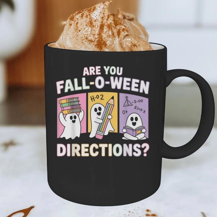 Retro Are You Fall O Ween Directions Teacher Halloween Ghost Graphic Print Coffee Mug, novelty gifts, funny gifts Retro Are You Fall O Ween Directions Teacher Halloween Ghost Graphic Print Coffee Mug, novelty gifts, funny gifts