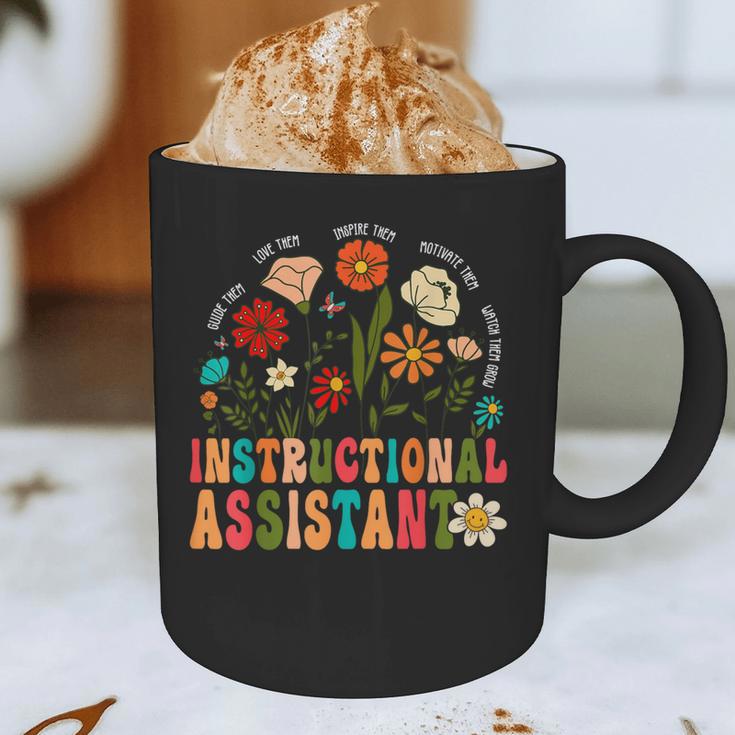 Retro Instructional Assistant Wildflowers Teacher Aide Graphic Print Coffee Mug, novelty gifts, funny gifts Retro Instructional Assistant Wildflowers Teacher Aide Graphic Print Coffee Mug, novelty gifts, funny gifts