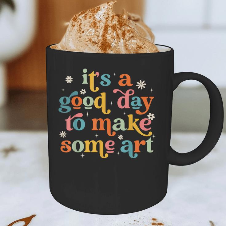 Retro It's a Good Day To Make Some Art Teacher Student Graphic Print Coffee Mug, novelty gifts, funny gifts Retro It's a Good Day To Make Some Art Teacher Student Graphic Print Coffee Mug, novelty gifts, funny gifts