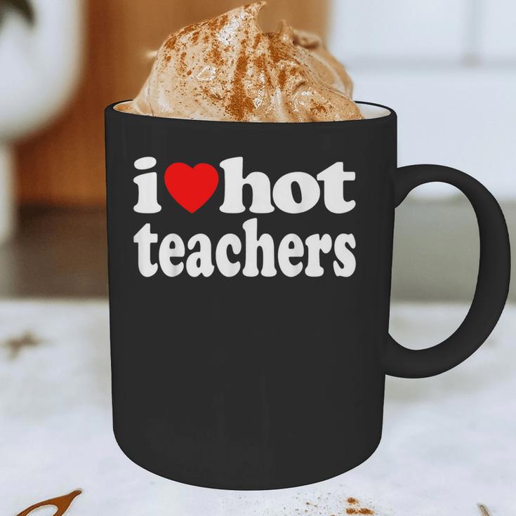 Retro I Love Hot Teachers Vintage I Heart Hot Teacher Men Women Girls Kids Graphic Print Coffee Mug, novelty gifts, funny gifts