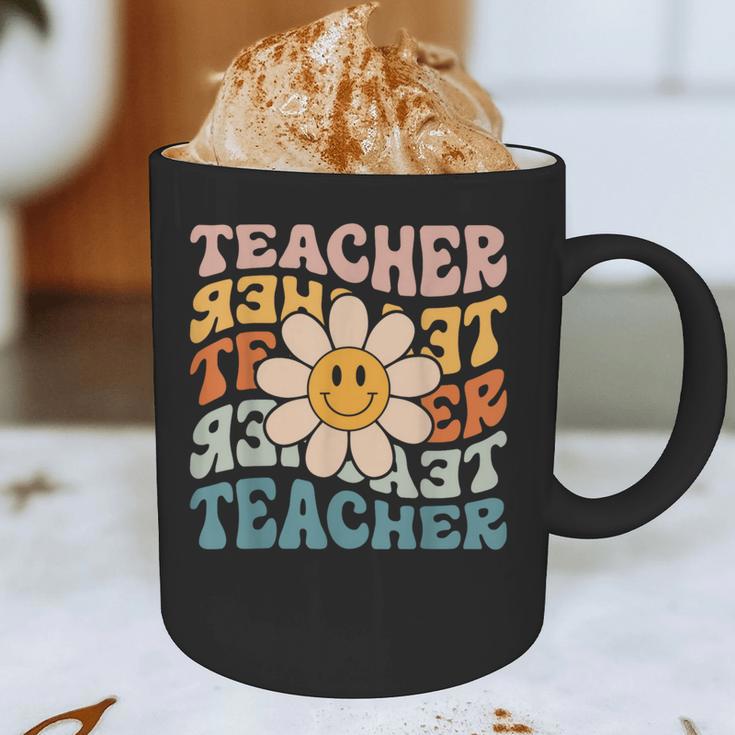Retro Teacher Daisy Colorful Elementary School Teacher Graphic Print Coffee Mug, novelty gifts, funny gifts Retro Teacher Daisy Colorful Elementary School Teacher Graphic Print Coffee Mug, novelty gifts, funny gifts