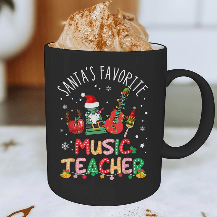 Santa's Favorite Music Teacher Christmas Santa Hat Matching Graphic Print Coffee Mug, novelty gifts, funny gifts Santa's Favorite Music Teacher Christmas Santa Hat Matching Graphic Print Coffee Mug, novelty gifts, funny gifts