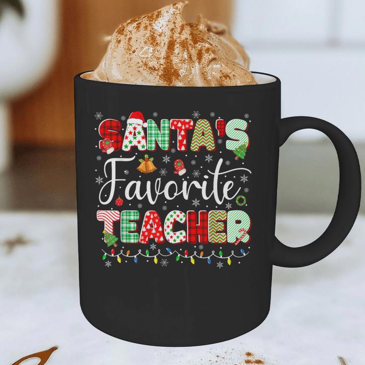 Santas Favorite Teacher Christmas Matching Xmas Men Women Graphic Print Coffee Mug, novelty gifts, funny gifts Santas Favorite Teacher Christmas Matching Xmas Men Women Graphic Print Coffee Mug, novelty gifts, funny gifts