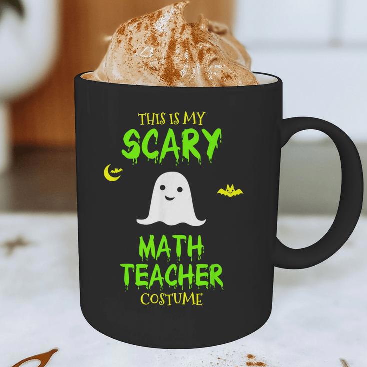 Scary Math Teacher Costume Halloween Lazy Easy Christmas Graphic Print Coffee Mug, novelty gifts, funny gifts