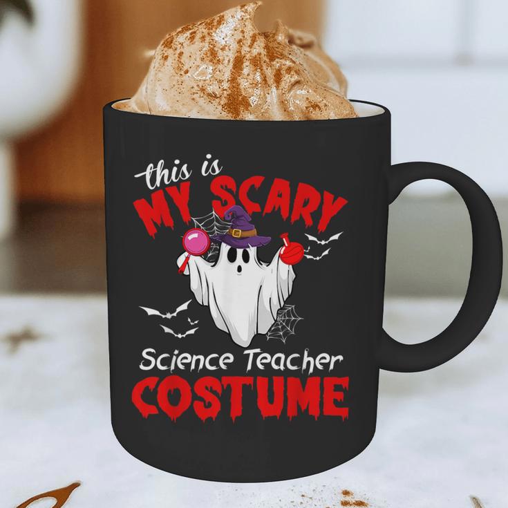 This Is My Scary Science Teacher Costume Ghost Halloween Graphic Print Coffee Mug, novelty gifts, funny gifts