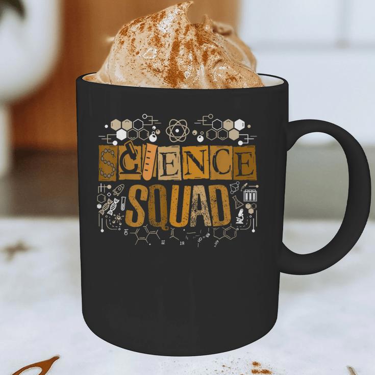 Science Squad Teacher STEM Chemistry Biology Physics Graphic Print Coffee Mug, novelty gifts, funny gifts