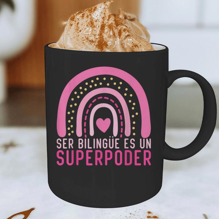 Ser Bilingue Es Un Superpoder Spanish Teacher Esl Teacher Graphic Print Coffee Mug, novelty gifts, funny gifts Ser Bilingue Es Un Superpoder Spanish Teacher Esl Teacher Graphic Print Coffee Mug, novelty gifts, funny gifts