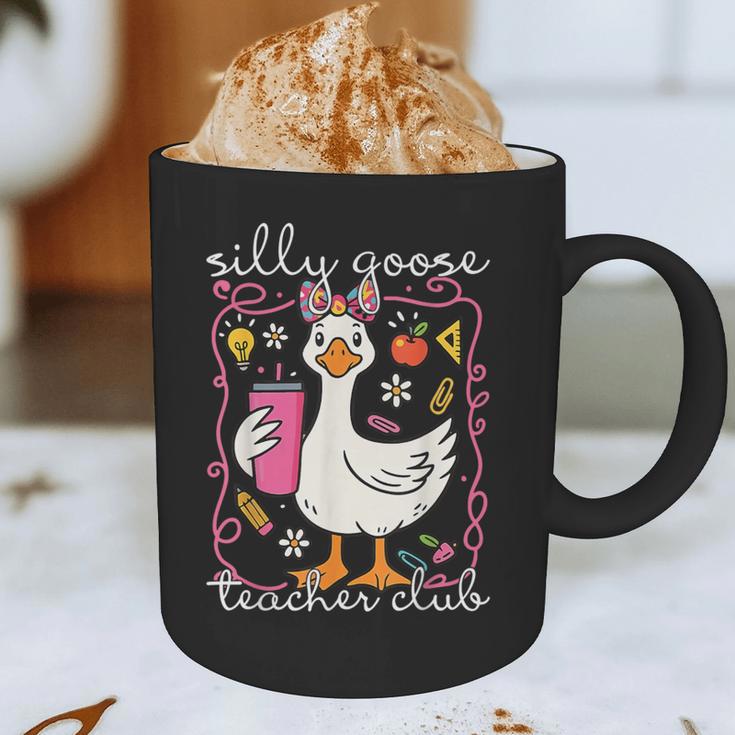 Silly Goose Teacher Club Animal Lover Groovy Teacher Graphic Print Coffee Mug, novelty gifts, funny gifts Silly Goose Teacher Club Animal Lover Groovy Teacher Graphic Print Coffee Mug, novelty gifts, funny gifts