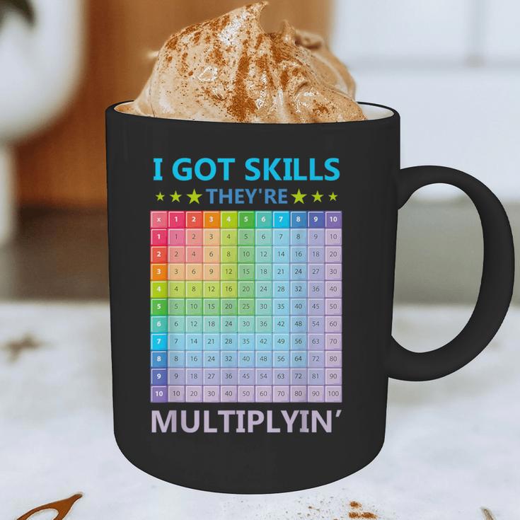 I Got Skills They'Re Multiplying Math Teacher Students Graphic Print Coffee Mug, novelty gifts, funny gifts