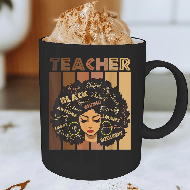Smart Teacher Afro Girl Melanin African American Wowen Graphic Print Coffee Mug, novelty gifts, funny gifts