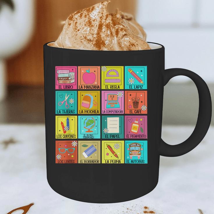 Spanish Teacher Back To School Maestra Dual Language Crew Graphic Print Coffee Mug, novelty gifts, funny gifts Spanish Teacher Back To School Maestra Dual Language Crew Graphic Print Coffee Mug, novelty gifts, funny gifts