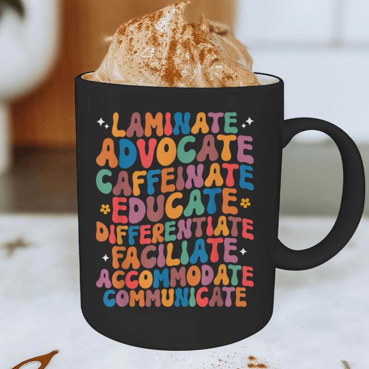 Sped Caffeinate Advocate Laminate Educate Teacher Men Women Kids Graphic Print Coffee Mug, novelty gifts, funny gifts