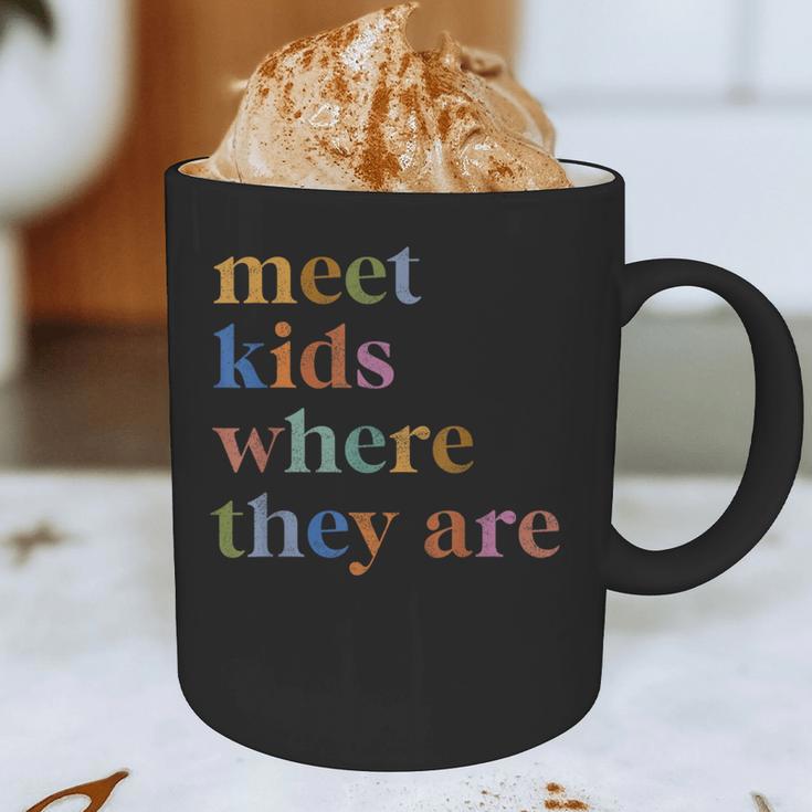 SPED Teacher SLP Meet Kids Where They Are Special Education Graphic Print Coffee Mug, novelty gifts, funny gifts SPED Teacher SLP Meet Kids Where They Are Special Education Graphic Print Coffee Mug, novelty gifts, funny gifts